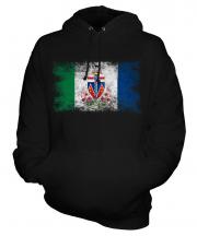 Yukon Distressed Flag Unisex Adult Hoodie