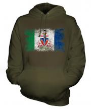 Yukon Distressed Flag Unisex Adult Hoodie