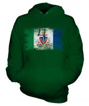 Yukon Distressed Flag Unisex Adult Hoodie