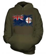 New South Wales Distressed Flag Unisex Adult Hoodie