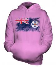 Queensland Distressed Flag Unisex Adult Hoodie