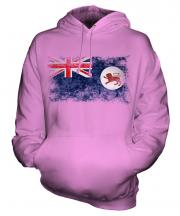 Tasmania Distressed Flag Unisex Adult Hoodie