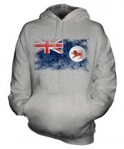 Tasmania Distressed Flag Unisex Adult Hoodie