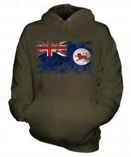 Tasmania Distressed Flag Unisex Adult Hoodie