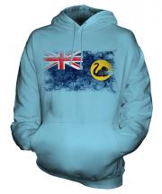 Western Australia Distressed Flag Unisex Adult Hoodie