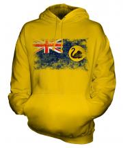 Western Australia Distressed Flag Unisex Adult Hoodie
