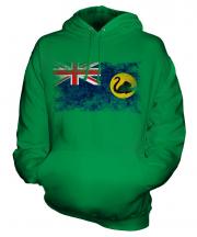 Western Australia Distressed Flag Unisex Adult Hoodie