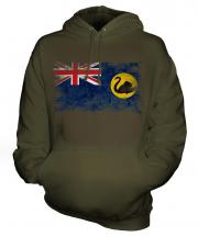 Western Australia Distressed Flag Unisex Adult Hoodie