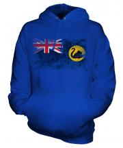 Western Australia Distressed Flag Unisex Adult Hoodie