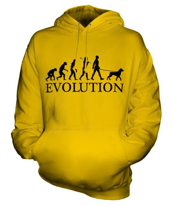 Rottweiler Evolution Unisex Adult Hoodie