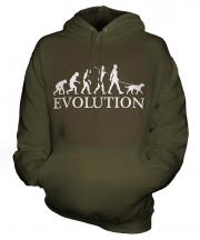 Pointing Griffon Evolution Unisex Adult Hoodie