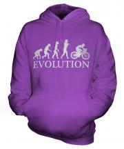 Cyclist Evolution Unisex Adult Hoodie
