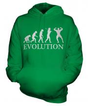 Bodybuilder Evolution Unisex Adult Hoodie
