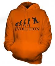 Snowboarder Evolution Unisex Adult Hoodie