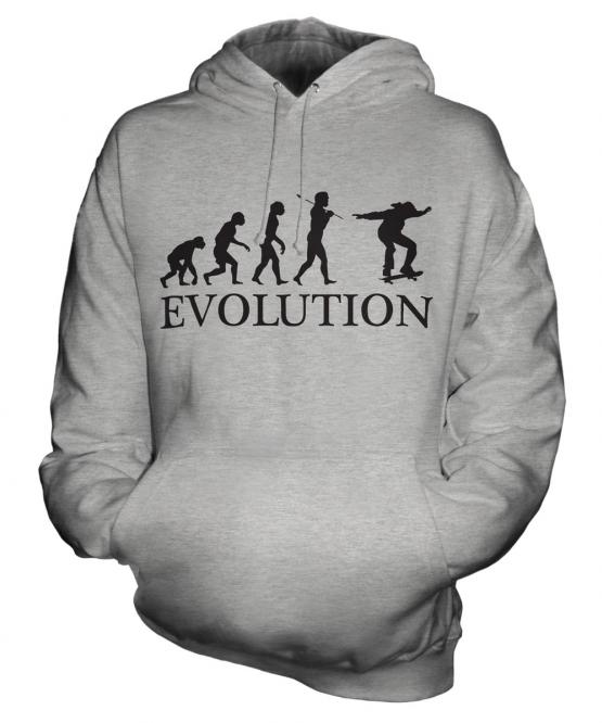 Skateboarder Evolution Unisex Adult Hoodie