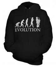 Saxophone Player Evolution Unisex Adult Hoodie