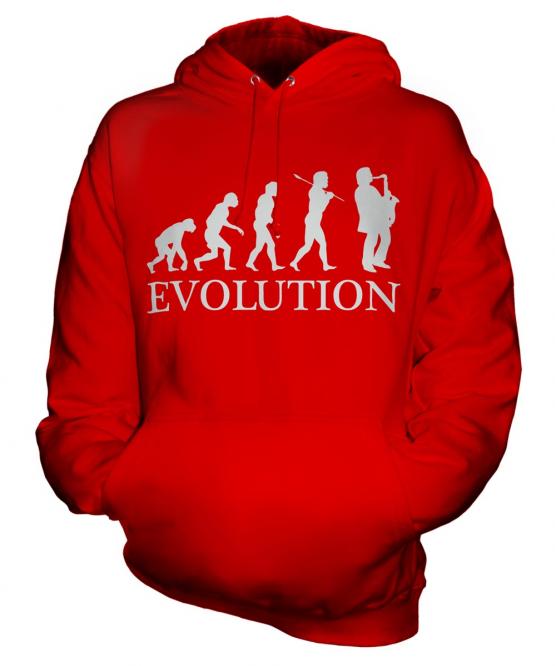 Saxophone Player Evolution Unisex Adult Hoodie