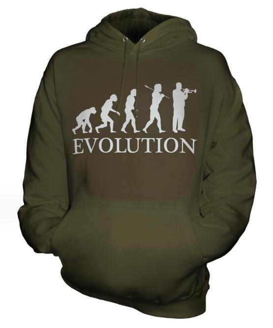 Trumpet Player Evolution Unisex Adult Hoodie