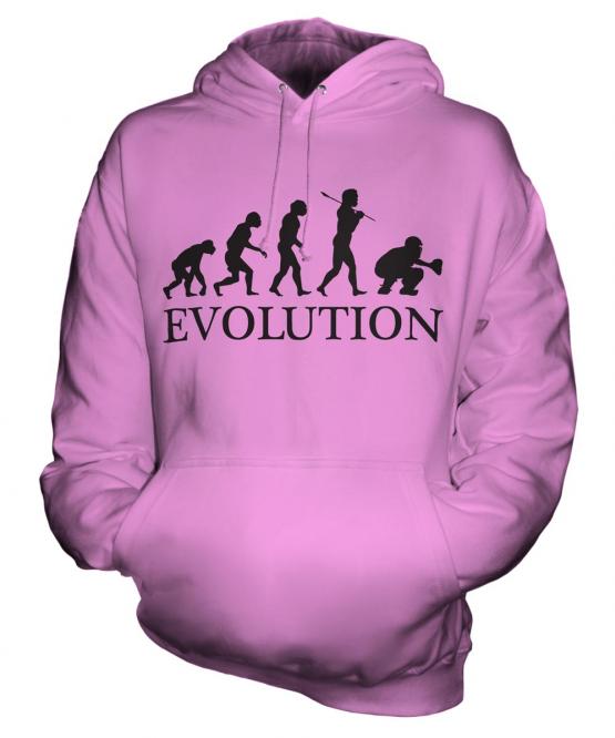 Baseball Catcher Evolution Unisex Adult Hoodie