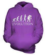 Retro Photographer Evolution Unisex Adult Hoodie