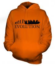 White Water Rafting Evolution Unisex Adult Hoodie