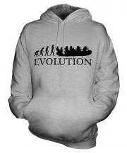 White Water Rafting Evolution Unisex Adult Hoodie