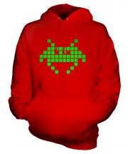 Neon Space Invader Unisex Adult Hoodie