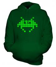 Neon Space Invader Unisex Adult Hoodie