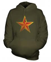 Faded Communist Star Unisex Adult Hoodie