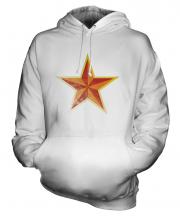 Faded Communist Star Unisex Adult Hoodie