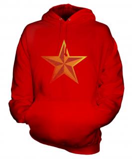 Faded Communist Star Unisex Adult Hoodie
