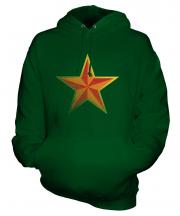 Faded Communist Star Unisex Adult Hoodie