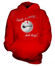 Santa Is Coming Unisex Adult Hoodie